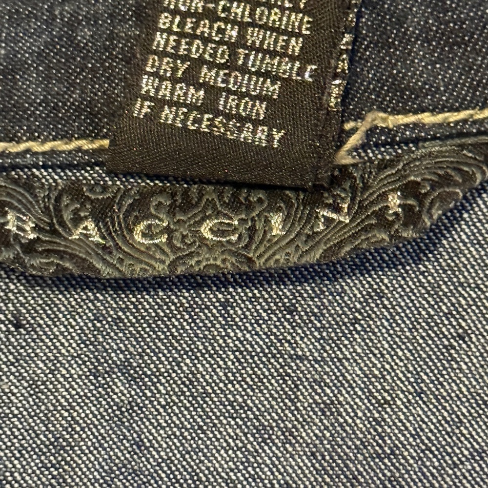 Baccini Denim Jacket size Large - Picture 6 of 9